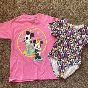 Vintage 90’s big girl Minnie Mouse set size 10/12